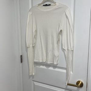 VERONICA BEARD WHITE SWEATER SMALL